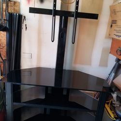 Bello TV Glass & Metal Stand $125 