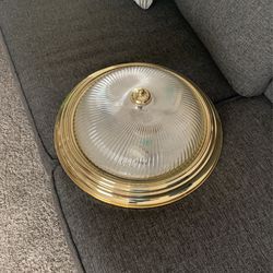 Gold Trim Dome Light