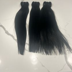 3 Bundles Black Human Hair 16 Inch