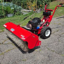 SWEEP DEBRIS, CLEAR SNOW & DETHATCH TURF FAST