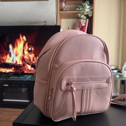 Pink Mini Backpack – Stylish Faux Leather Backpack