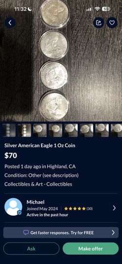 Silver Eagles (fake)