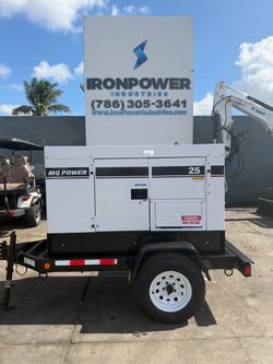 2020 Multiquip 25 kva Whisperwatt Diesel Generator Trailer Mounted