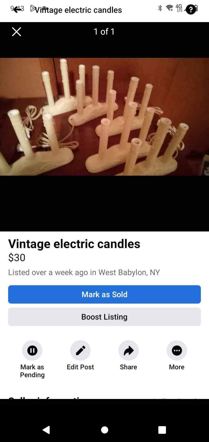 Vintage Electric Candles 