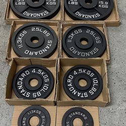145 lb Olympic Cast Iron Weight Set Brand New Still In The Box 📦  