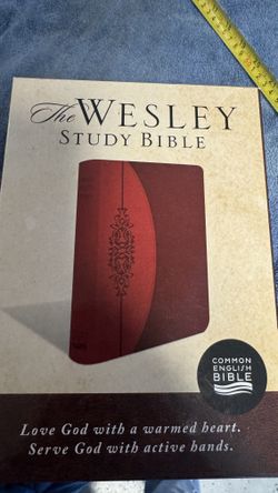 New Wesley leather Bible 30$