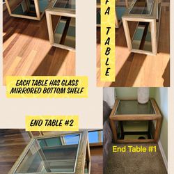 Sofa Table & 2 End Tables/FREE