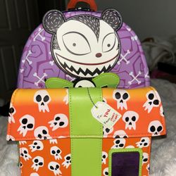 Loungefly Disney's Nightmare Before Christmas Scary Teddy Present Mini Backpack
