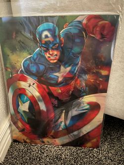 Captain America 3D Changing Holographic Poster