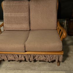 Vintage Farmhouse Two Seater Glider Rocker