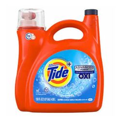 Tide Plus Advanced Power with Oxi Liquid Laundry Detergent, Original, 78 Loads, 138 fl oz