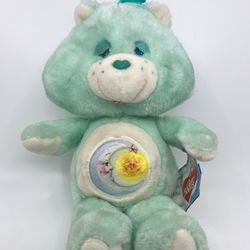Vintage 1983 Care Bear Plush Bedtime Bear Kenner 13" With Original Tags