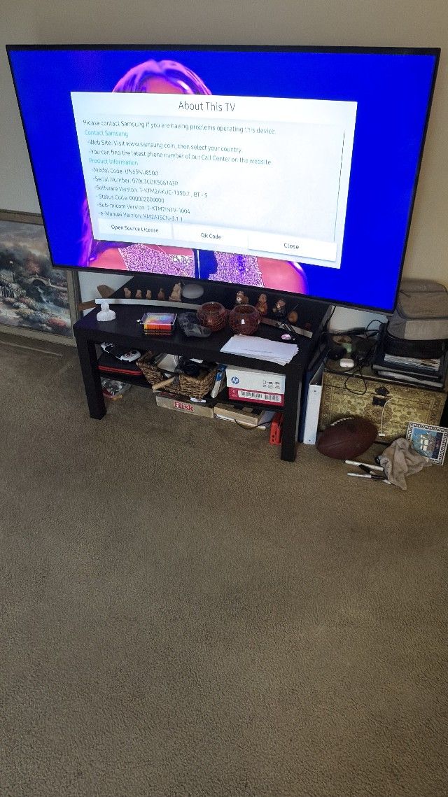 65 Curved Samsung TV 