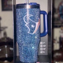 Houston Texans  Studded Bling Colossal Tumbler 46 oz