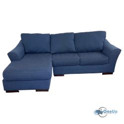 Blue 2-Piece Sectional Couch Sofa **FREE DELIVERY**