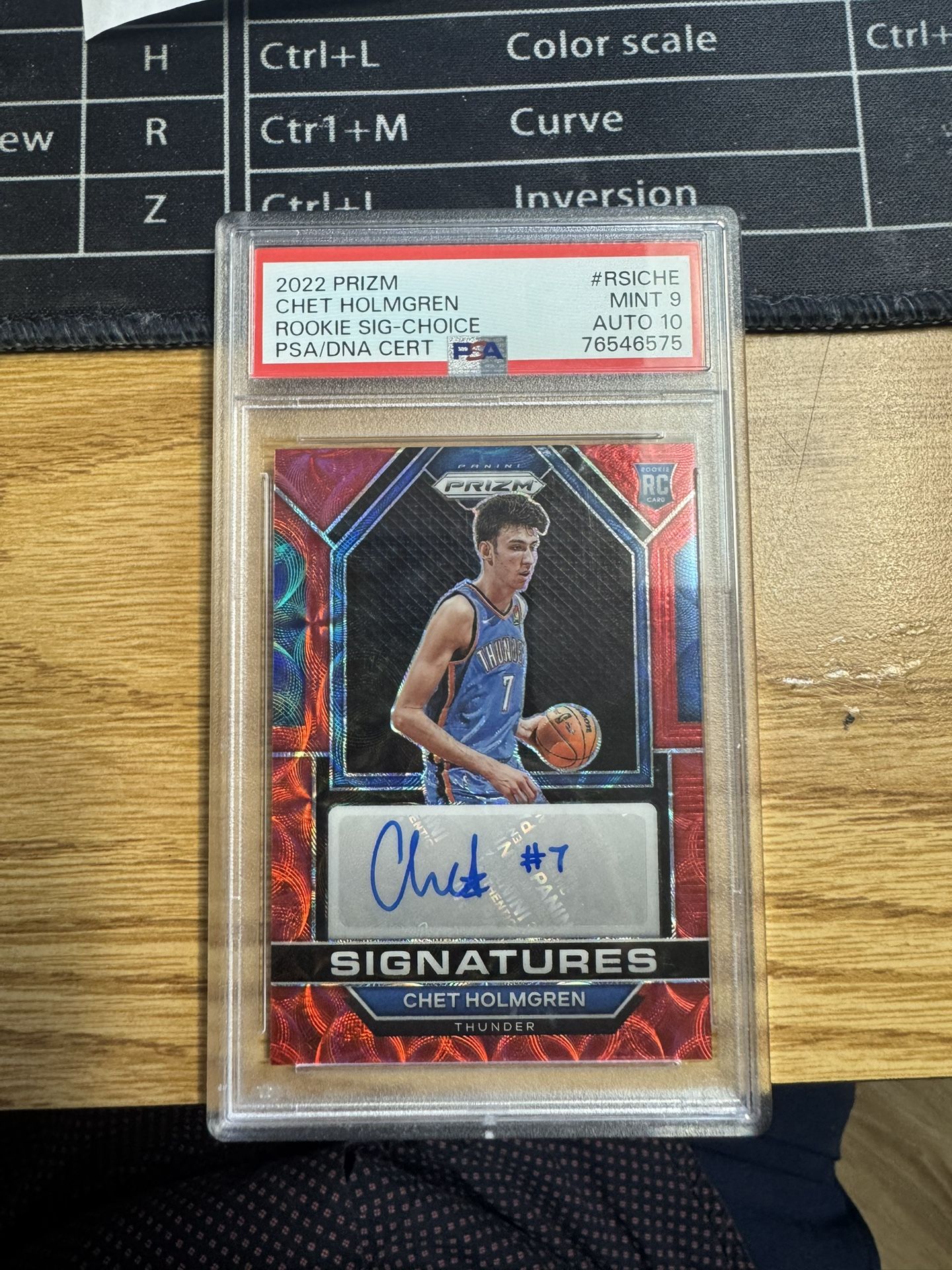 2022 Prizm Chet Holmgren Rookie Sig-Choice PSA 9 Auto 10