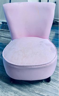 Pink Polyester Accent Chair