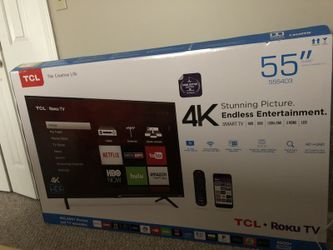 4K 55in smart tv TCL