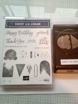 Sweet Ice Cream Stamp set and Punch- Stampin up