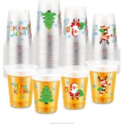 Christmas Cups 60 Pack