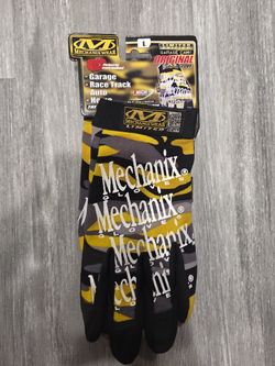 NEW RARE VINTAGE 2005 Mechanix Wear Original GARAGE CAMO Gloves MG-99-010 NEW WITH TAGS L