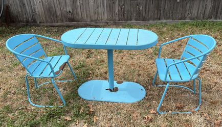 Patio Dining Set For Garden 3 Pieces