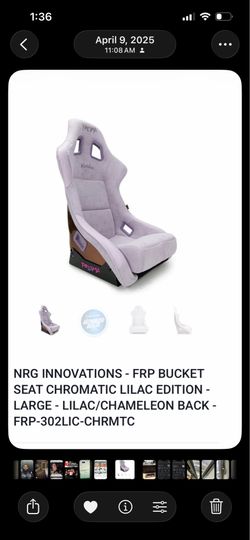 2 Universal racing Seats Alcanterra