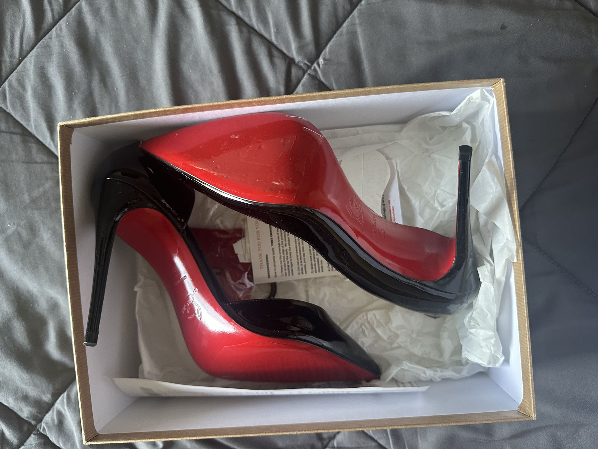 Stiletto Red Bottoms- Size 9