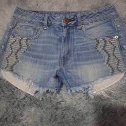 American Eagle Shorts Size 2 Detailed Pockets 
