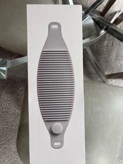 Gray Silicone Washboard Laundry Scrubber