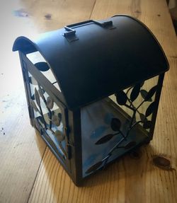 Black Metal Lantern Candleholder