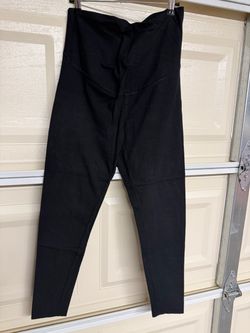 Black High-Waist Maternity Leggings