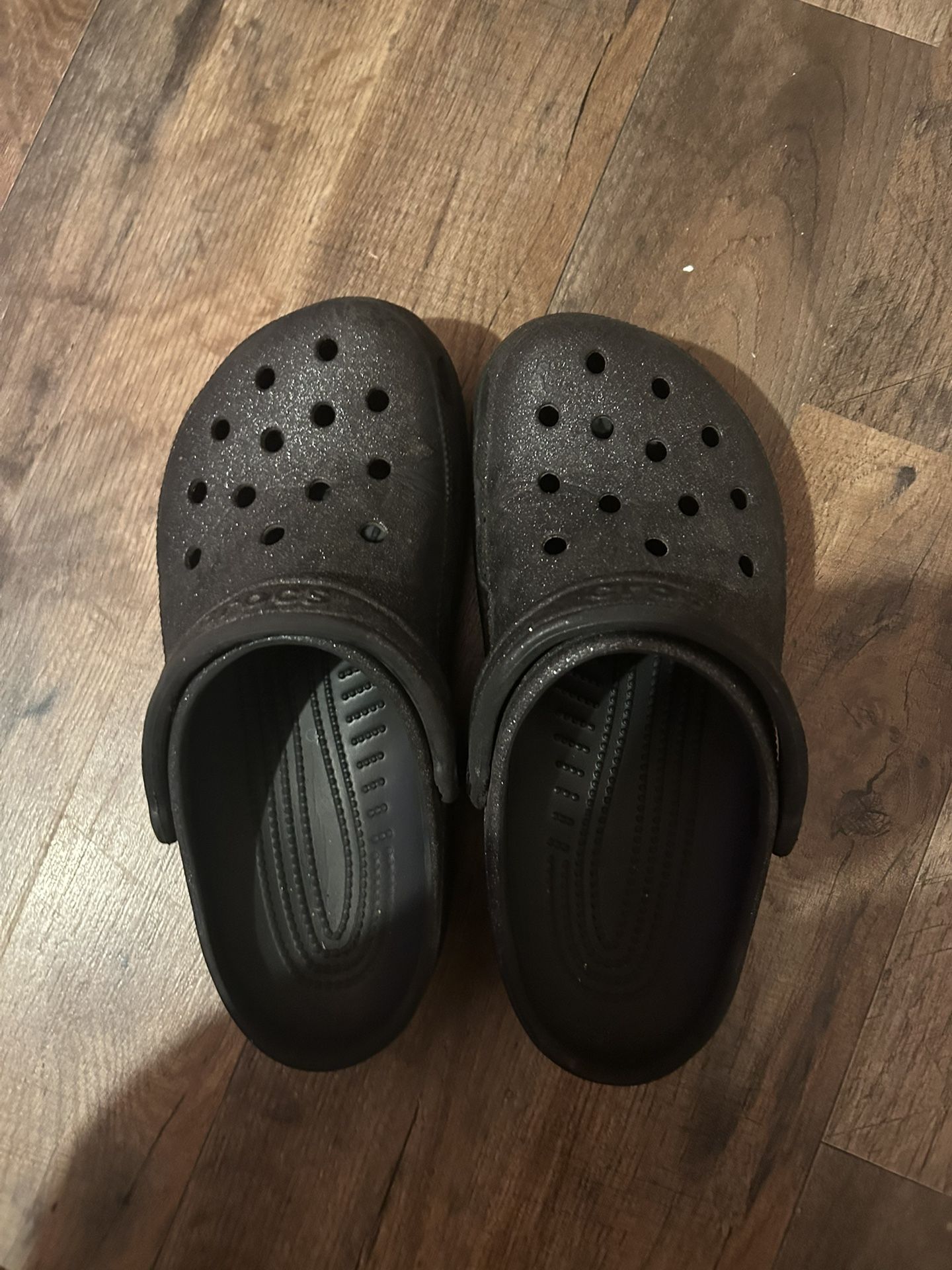 glitter crocs