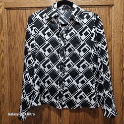 WOMENS SMALL CLASSIC DRESS BLOUSE