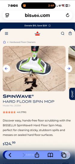 BISSELL SPIN MOP Excellent condition