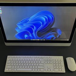 Dell Inspiron 24 Model 3455 Series All-In-One. 2.2 GHZ Quad Core. 512 GB SSD. 16 GB Ram. Touchscreen. Windows 11 Home.