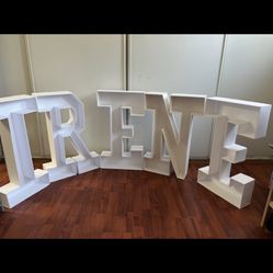Foam Board Stand Up Letters