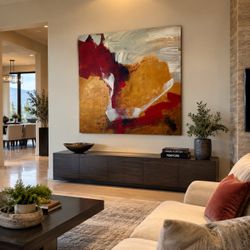 Large 54” x 54” Contemporary Canvas Wall Art – Oversized Statement Piece