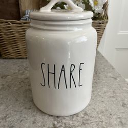 Rae Dunn Ceramic Share Canister $10