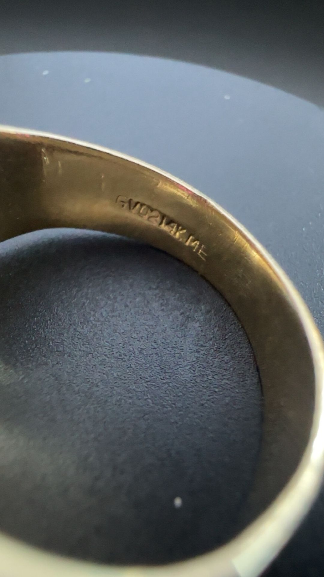 14k Gold Ring W/ Red Ruby, White Diamonds Size 7 7.5