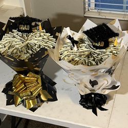 Ramos De Billetes De A Dólar $50 Dólares Para Graduación
