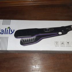 Calily Steam Hair Brush Straightener 