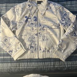 Fewo White Bomber Jacket