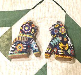 Pair of Cute Huichol Cats