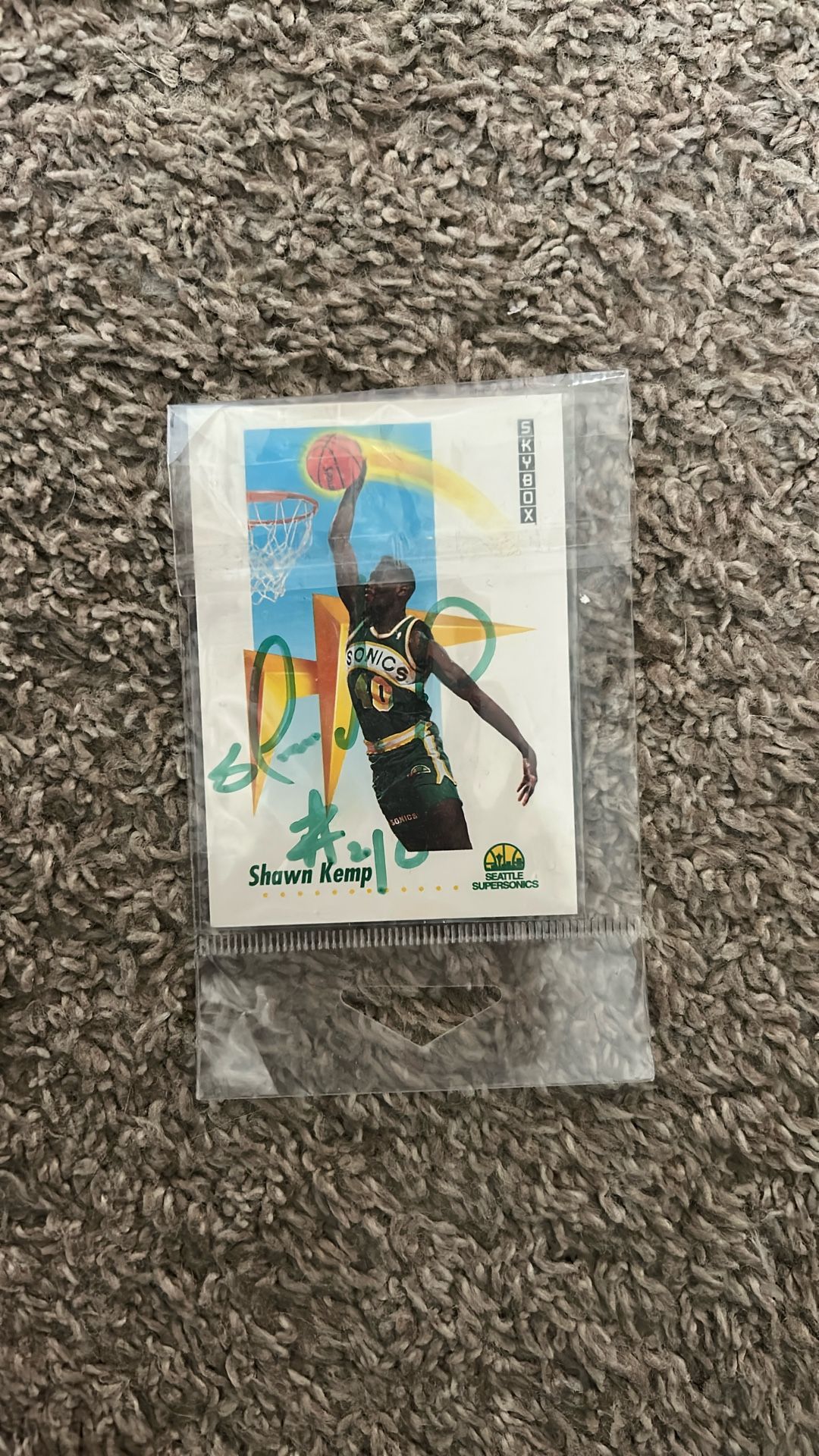 Signed Shawn Kemp Card