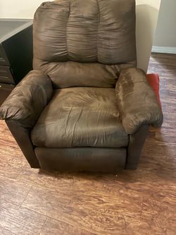 Brown Microfiber Recliner Chair
