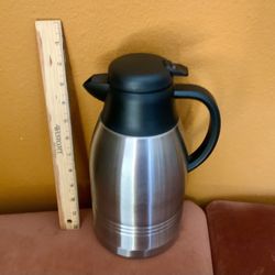 COFFEE CARAFE, STAINLESS STEEL, TRUDEAU, GREAT GIFT (SALE)