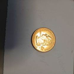 Moneda De 25 Centavos Oro
