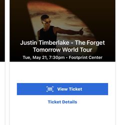 Justin Timberlake Tickets