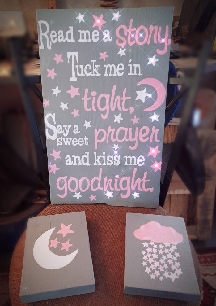 Handpainted Wooden Nursery Decor